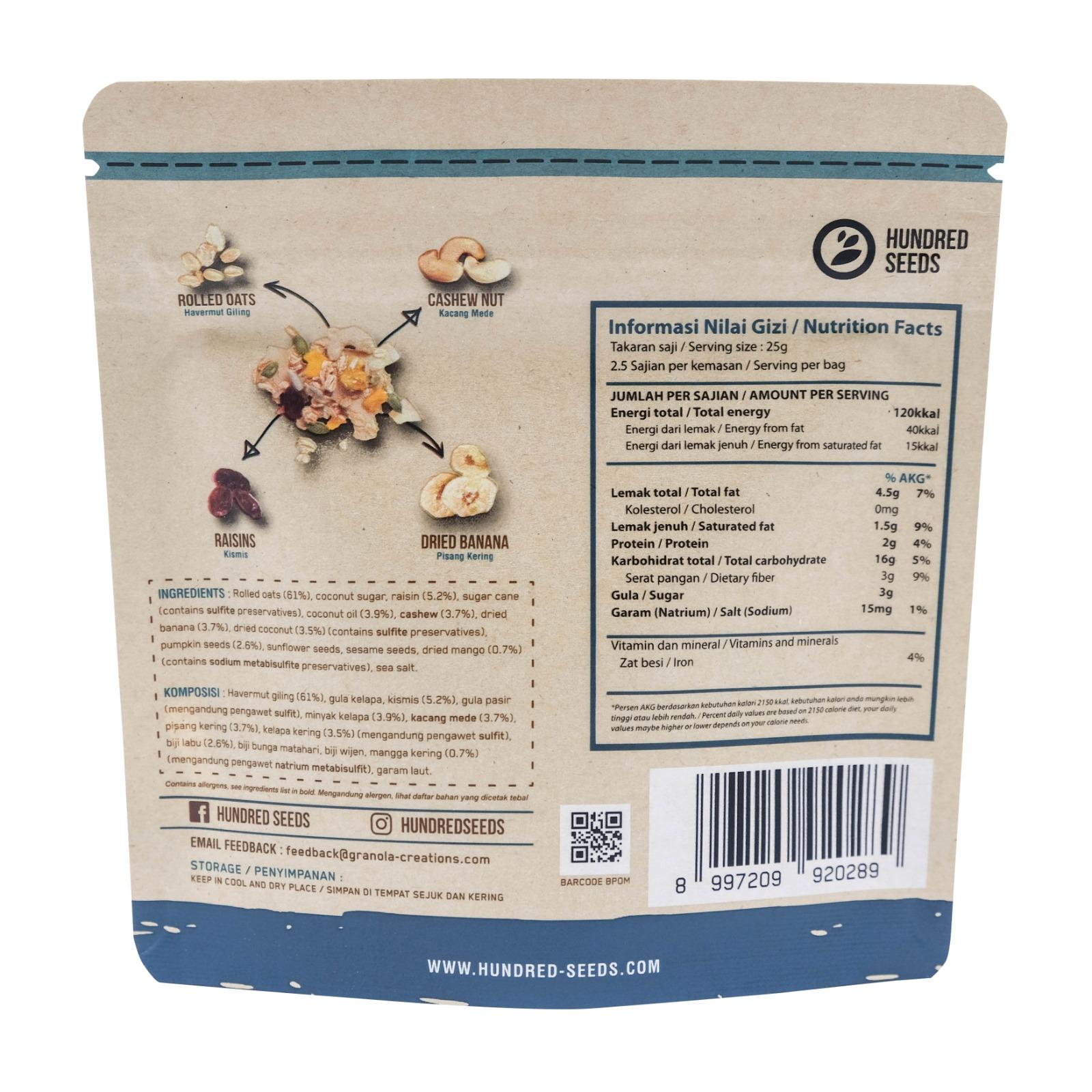 Granola Creations Tropical Fruit & Nuts 60g Inter Buana Mandiri