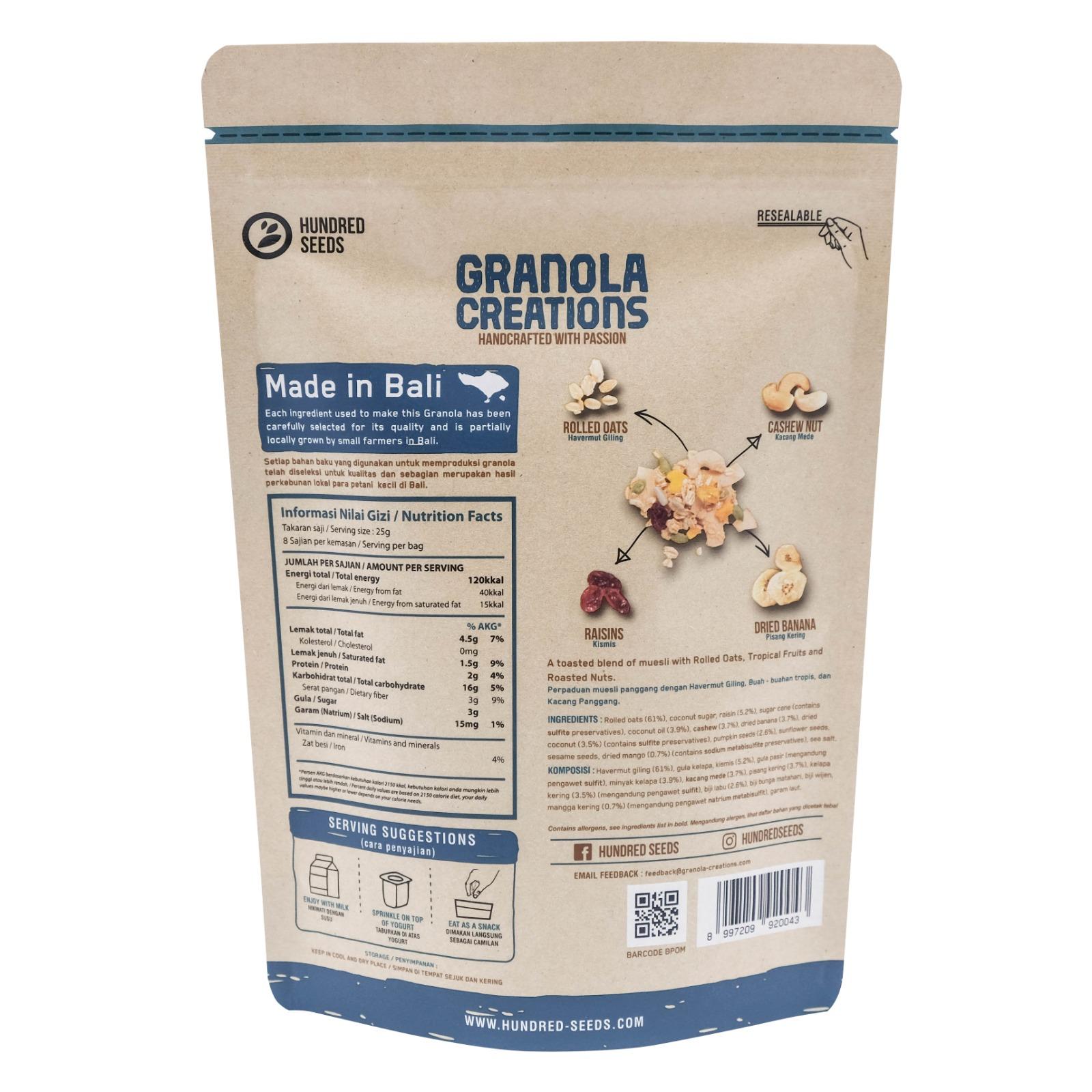Granola Creations Tropical Fruit & Nuts 200g Inter Buana Mandiri