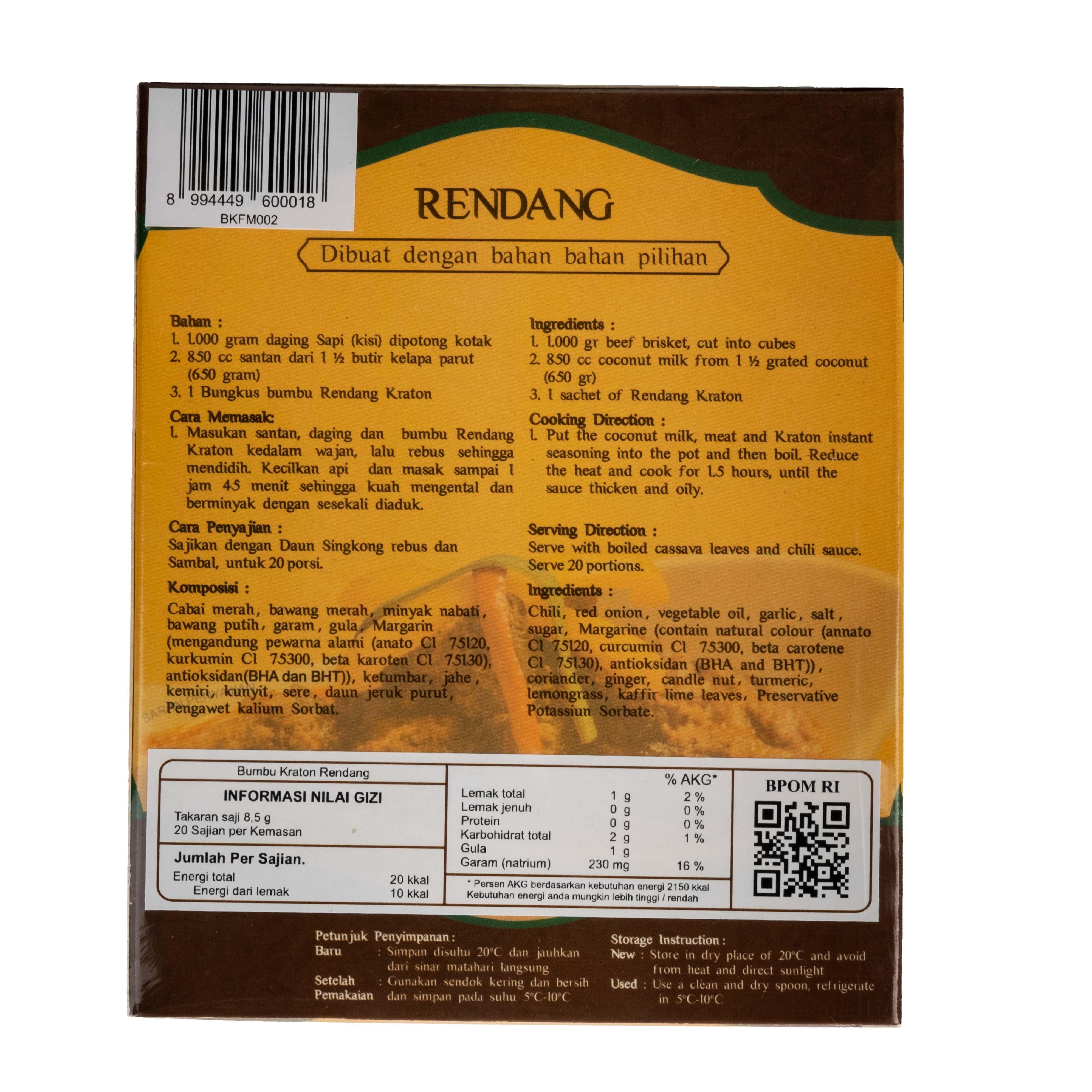 Kraton Bumbu Rendang Inter Buana Mandiri