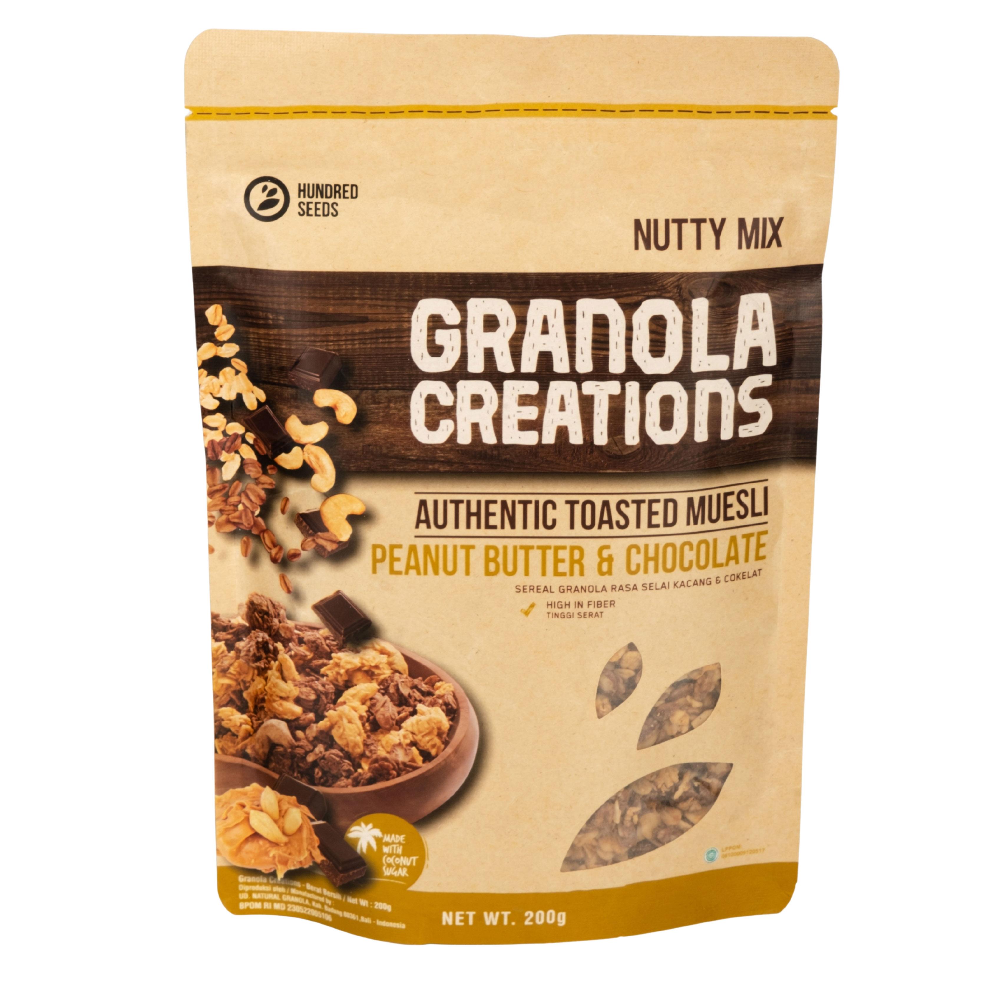 Granola creations Authentic Toasted Muesli Peanut Butter & Chocolate Inter Buana Mandiri