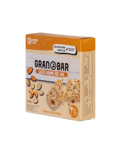 Granobar Salted Caramel Nut-Bar 225g (5pcs) Inter Buana Mandiri