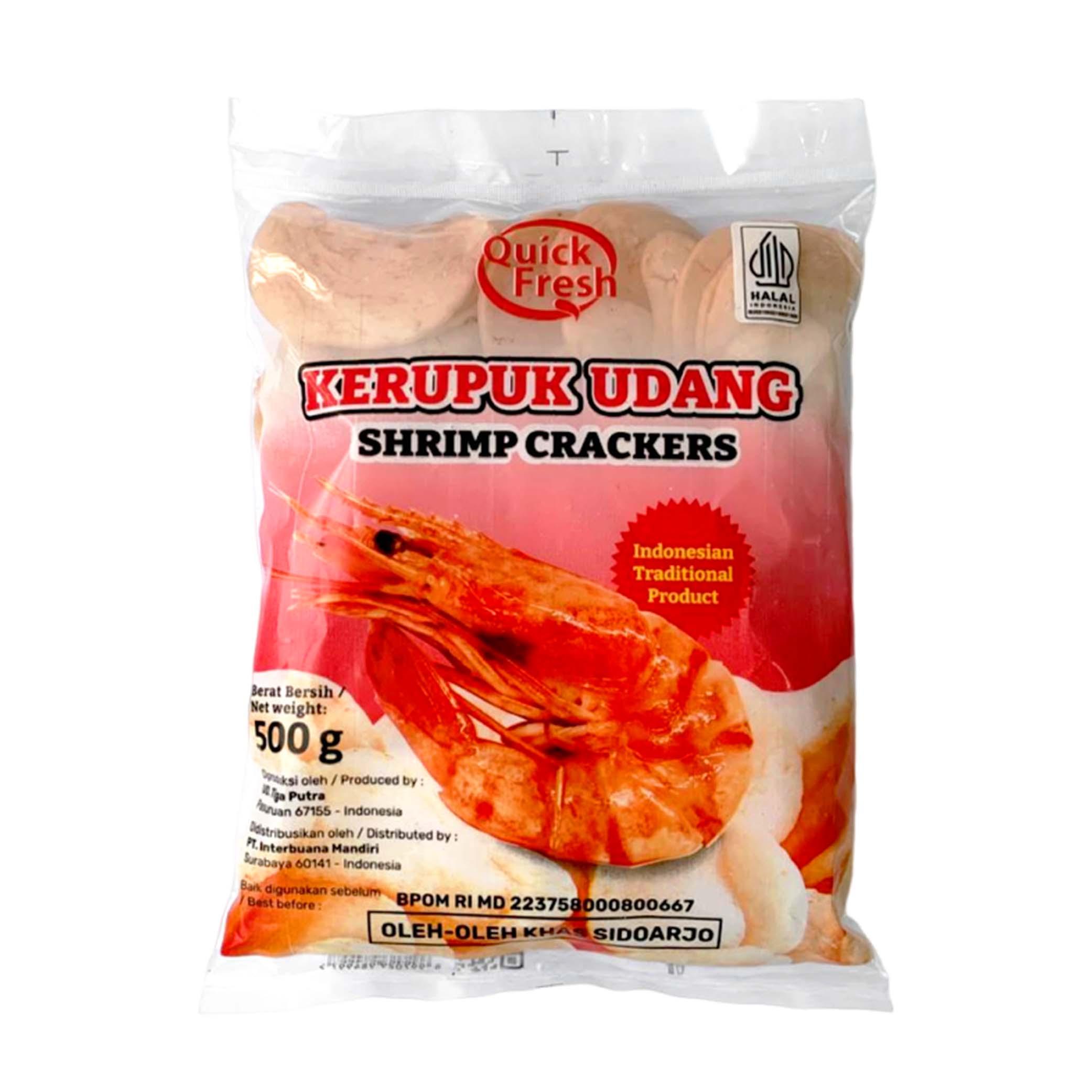 Quick Fresh Kerupuk Udang – Shrimp Crackers (500 g) - Oval Inter Buana Mandiri