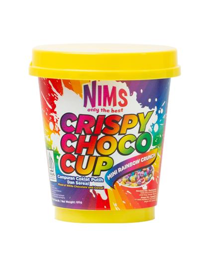 Nims Crispy Choco Cup (Mini rainbow crunch) 60g Inter Buana Mandiri