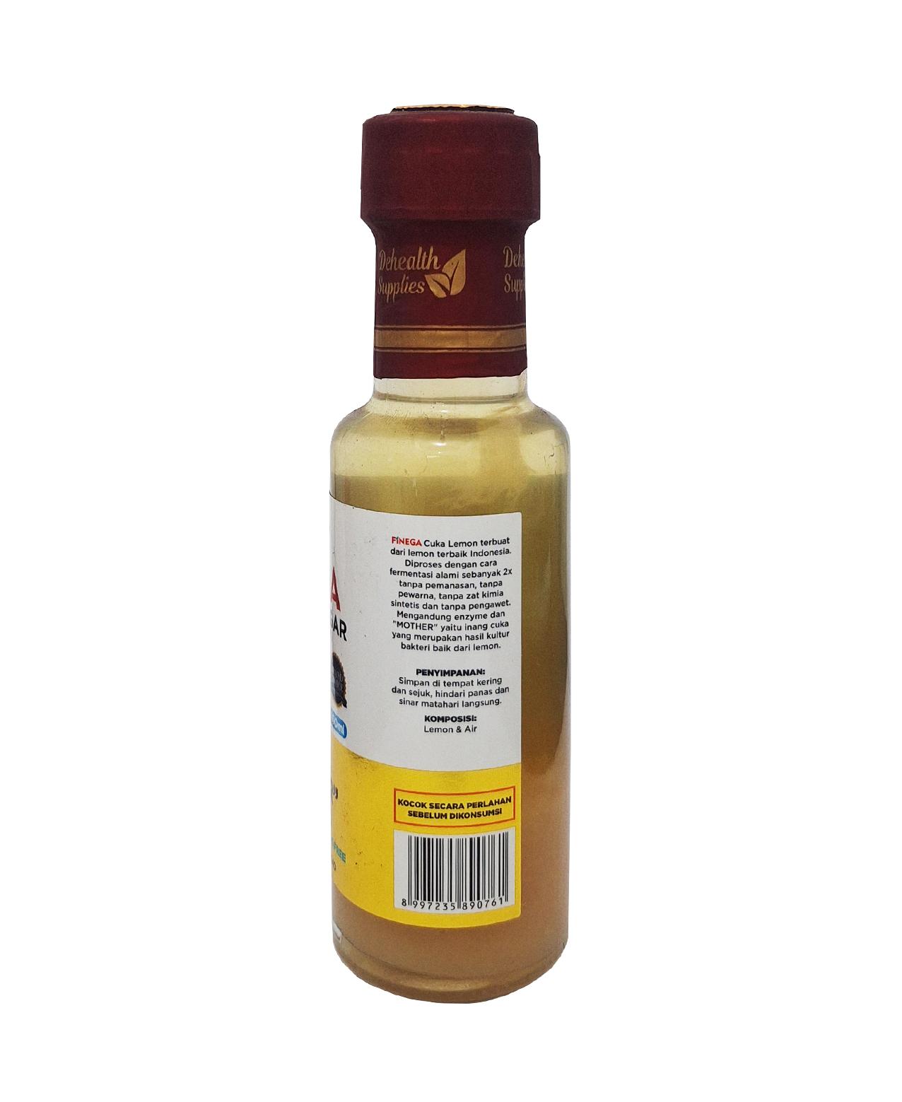 Dehealth Supplies Finega Lemon Vinegar 100ml Inter Buana Mandiri