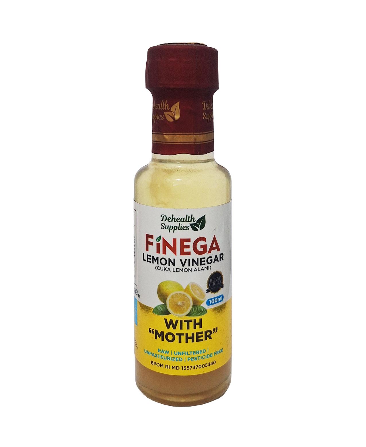 Dehealth Supplies Finega Lemon Vinegar 100ml Inter Buana Mandiri