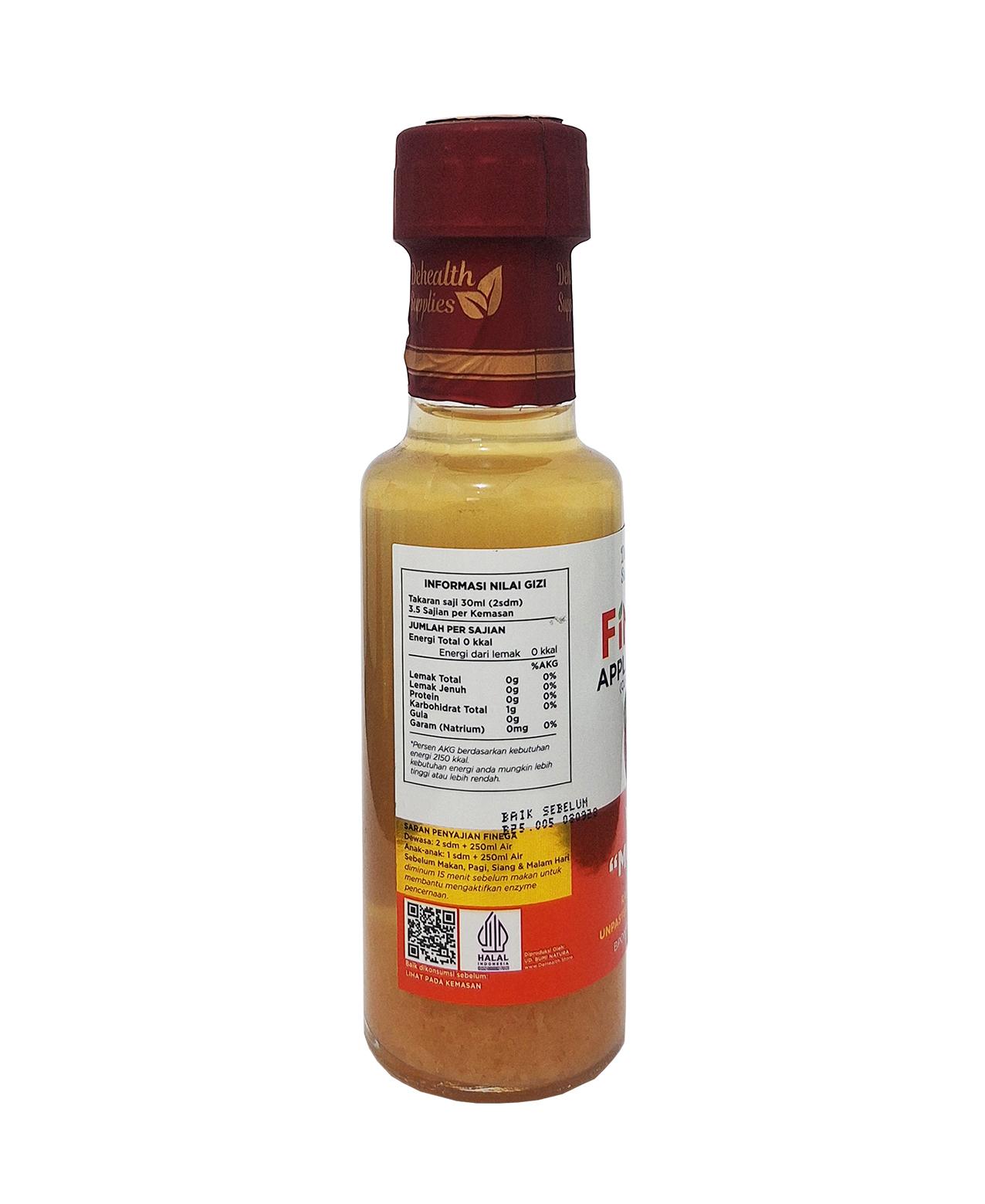 Dehealth Supplies Finega Apple Vinegar 100ml Inter Buana Mandiri